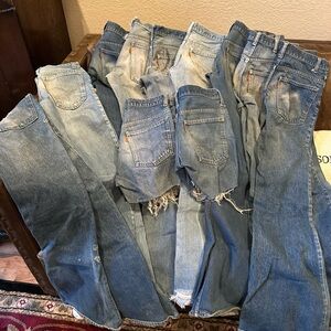 Vintage Orange Label 1970-1980s Levi’s Blue Denim Jeans Collection